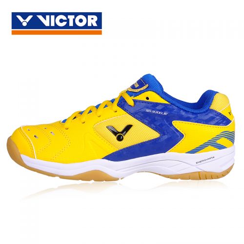  Chaussures de Badminton enfant MYSPORTS DG bourgogne vert fluorescent - Ref 863339