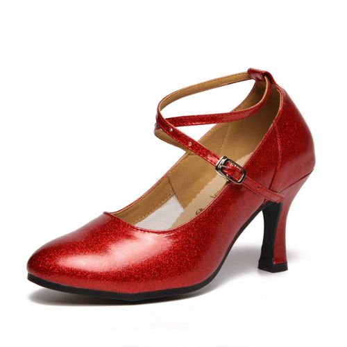 Chaussures de danse latino en Grand cuir - Ref 3448046