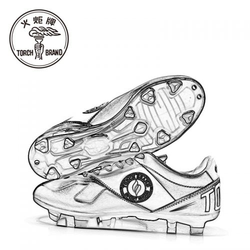 Chaussures de foot en fibre gramme haut pelage - ventilé, Système Torsion Ref 2443860