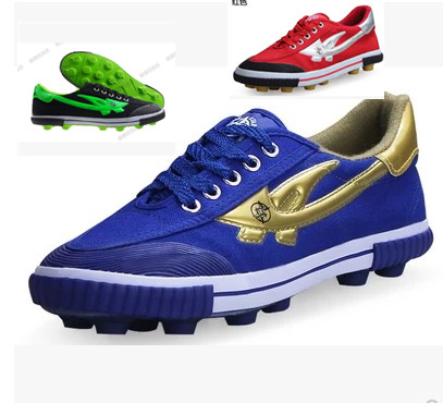 Chaussures de football DOUBLE STAR en toile - coussin d'air, Li Ning arc, ventilé Ref 2445905