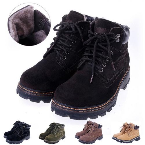 Chaussures de montagne neige en cuir vache fendu - Ref 1066772