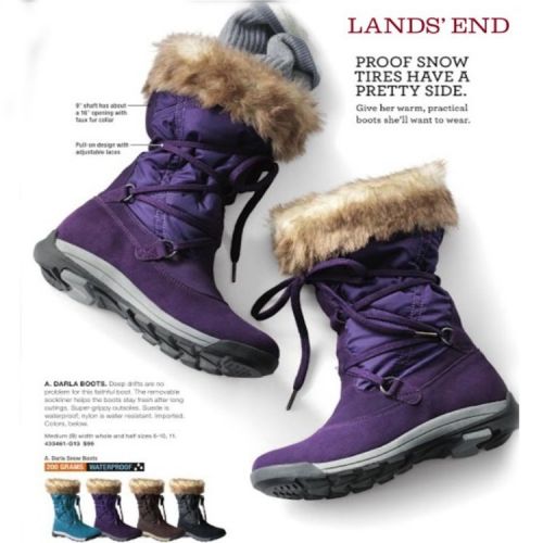 Chaussures de montagne neige en chamois LANDS&AMPLSQUO - Ref 1066808