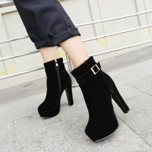 Chaussures de montagne neige en cuir véritable - Ref 1066992