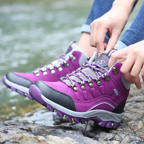 Chaussures de montagne neige en cuir vache fendu - Ref 1067047