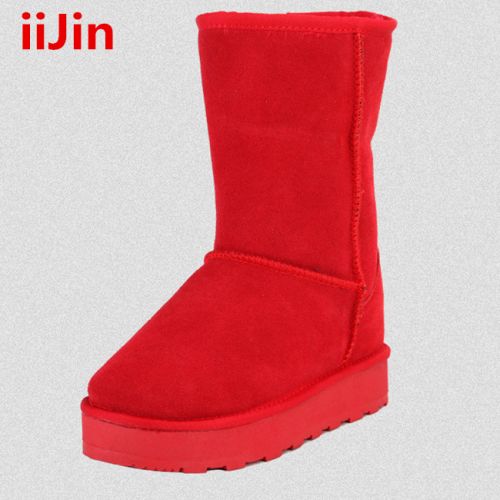 Chaussures de montagne neige en cuir vache fendu IIJIN - Ref 1067290