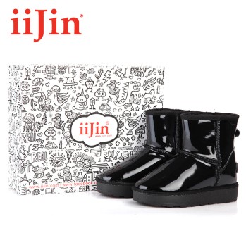 Chaussures de montagne neige en cuir vache fendu IIJIN - Ref 1067324