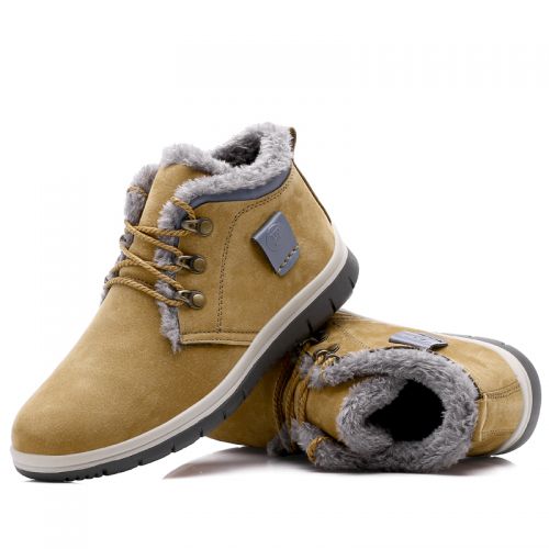 Chaussures de montagne neige en cuir véritable - Ref 1067391