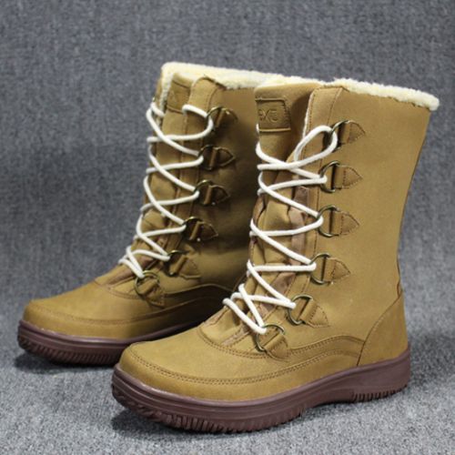 Chaussures de montagne neige en cuir véritable - Ref 1067406