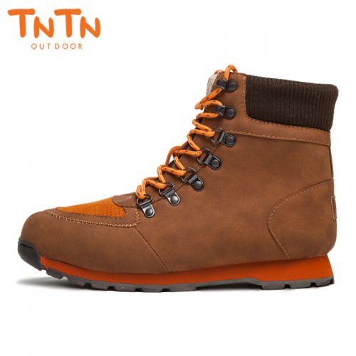 Chaussures de montagne neige en cuir vache fendu TNTN - Ref 1067437