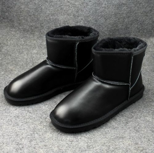 Chaussures de montagne neige en cuir véritable - Ref 1067664