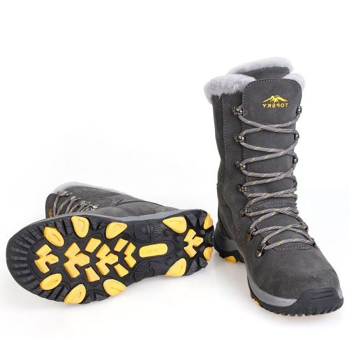 Chaussures de montagne neige en cuir vache fendu TOPSKY - Ref 1068151