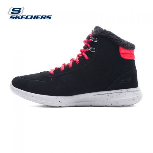 Chaussures de neige en cuir vache fendu SKECHERS - Ref 1066835