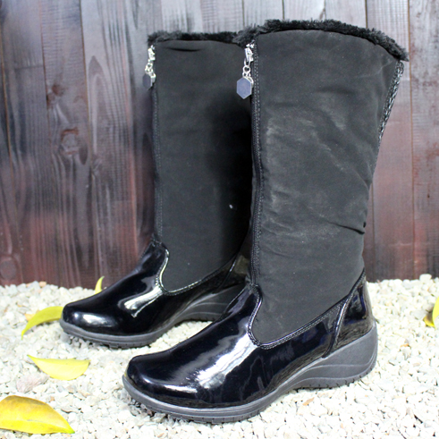 Chaussures de neige en cuir véritable - Ref 1067203