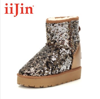 Chaussures de neige en cuir vache fendu IIJIN - Ref 1067218