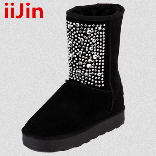 Chaussures de neige en cuir vache fendu IIJIN - Ref 1067274