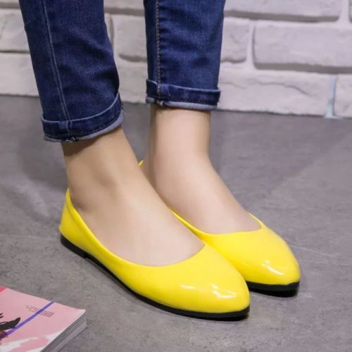 Chaussures de printemps femme en Manteau peinture pointu ouverture profonde- japonais - Ref 1000011