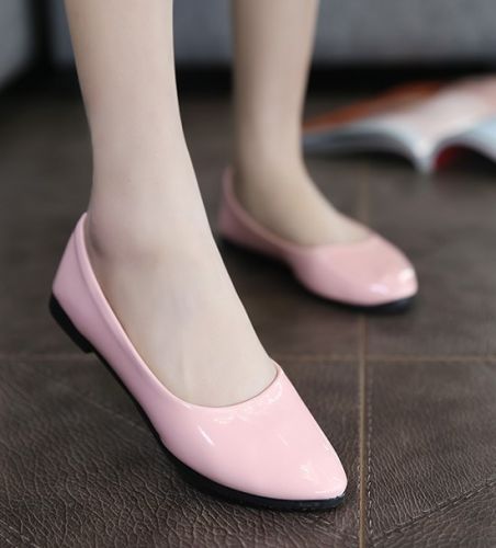 Chaussures de printemps femme en Manteau peinture pointu ouverture profonde- semelle caoutchouc - Ref 1000036