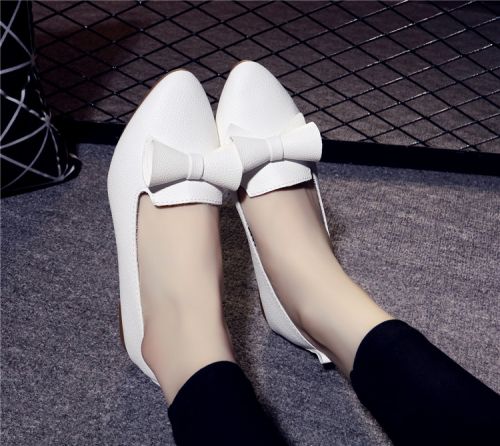 Chaussures de printemps femme en fourrure pointu - doux semelle plastique Ref 1000063