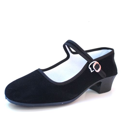 Chaussures de printemps femme en tissu ronde - national Wind semelle plastique Ref 1000071