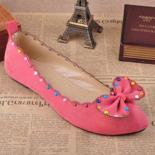 Chaussures de printemps femme en fibre Superfine pointu ouverture profonde, arc, rivet - doux semelle fond composite Ref