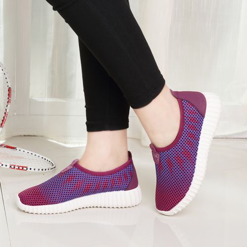 Chaussures de printemps femme en engrener ronde - loisir semelle caoutchouc Ref 1000121