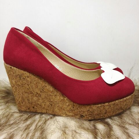 Chaussures de printemps femme en chamois ronde - Ref 1000128