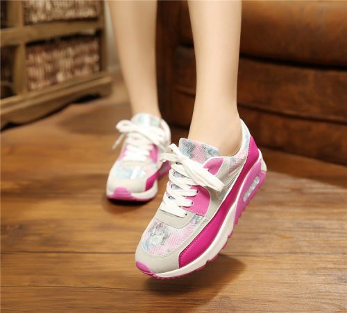 Chaussures de printemps femme en engrener ronde avec lacets - loisir semelle caoutchouc Ref 1000410