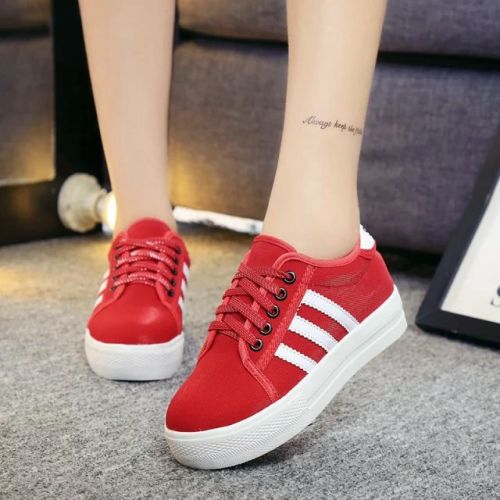 Chaussures de printemps femme en engrener ronde avec lacets, Génoise - semelle TPR Ref 1000414