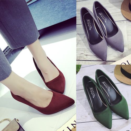 Chaussures de printemps femme en autre ouverture profonde- doux - semelle caoutchouc Ref 1000491