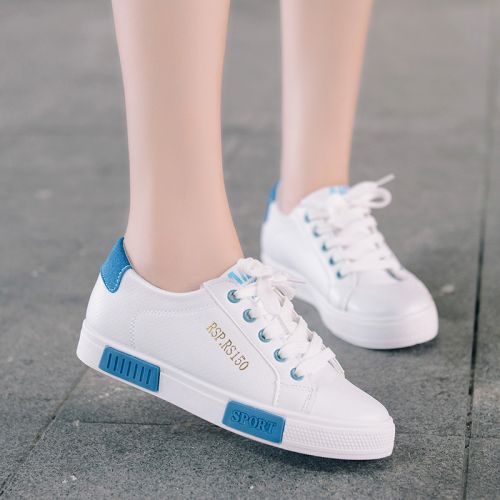 Chaussures de printemps femme en PU ronde avec lacets - semelle caoutchouc Ref 1000493