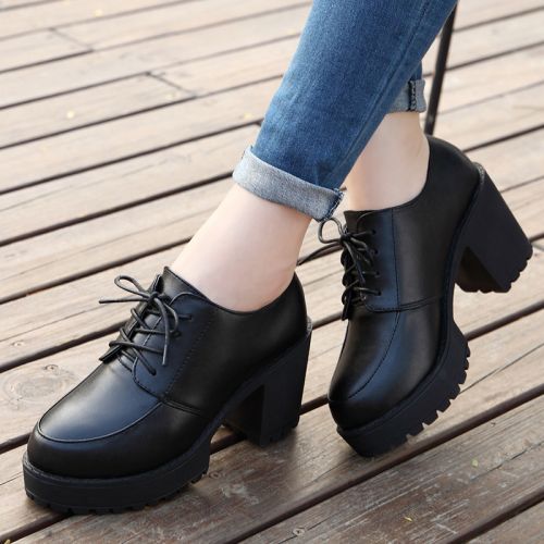 Chaussures de printemps femme en PU ronde Wedges, Génoise, étanche - doux semelle polyuréthane Ref 1000576