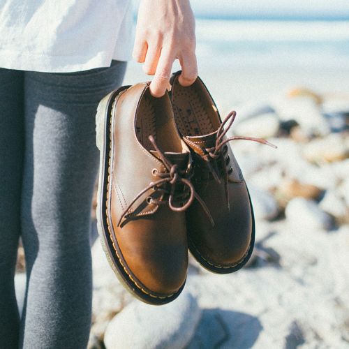 Chaussures de printemps femme en Vache revêtement cuir fendu ronde - japonais semelle caoutchouc Ref 1000734