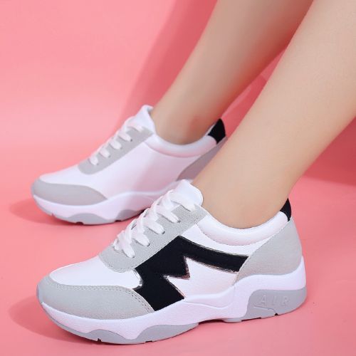 Chaussures de printemps femme en MISSFOOT ronde ouverture profonde, avec lacets, Modèles mélangées, Avec une comb