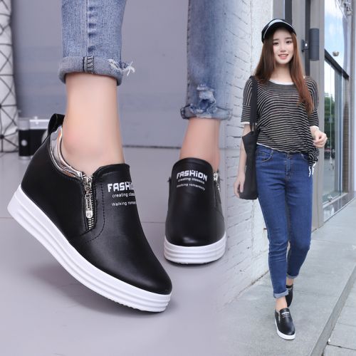 Chaussures de printemps femme en PU ronde Wedges, Génoise, étanche - semelle caoutchouc Ref 1000771