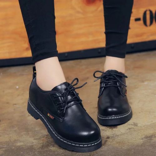 Chaussures de printemps femme en PU ronde - loisir semelle caoutchouc Ref 1000780