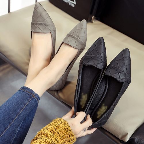 Chaussures de printemps femme en PU pointu - semelle caoutchouc Ref 1000813
