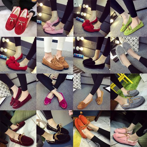 Chaussures de printemps femme en vache, Nubuck, ronde ouverture profonde, ruban - doux semelle TPR R