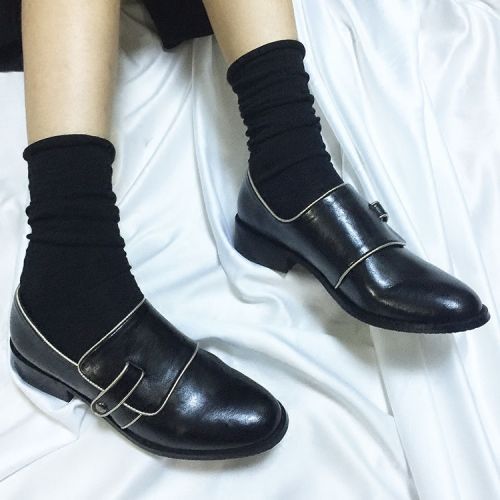 Chaussures de printemps femme en fibre Superfine ronde Modèles mélangées - Angleterre semelle caoutchouc Ref 1000830