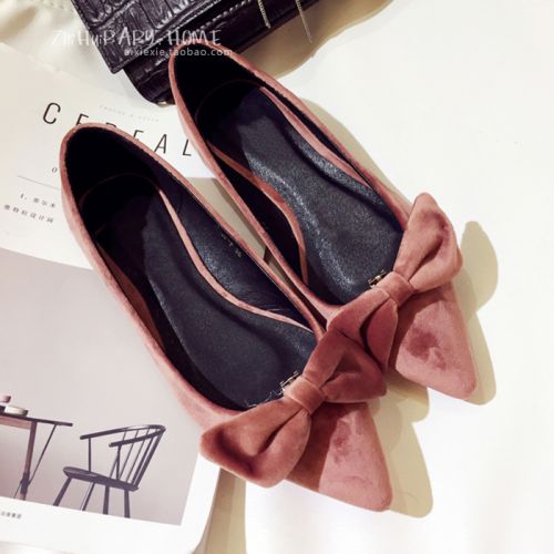 Chaussures de printemps femme en pointu ouverture profonde, arc - Ref 1000892