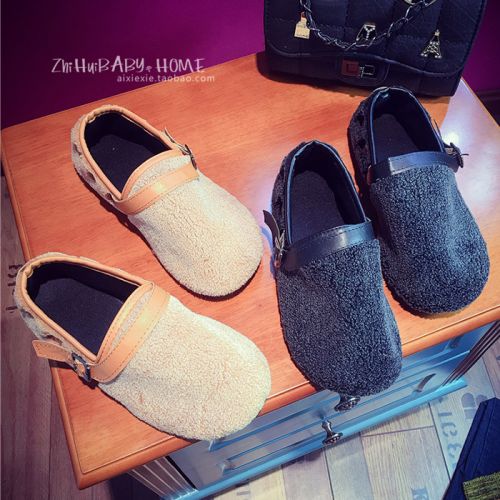 Chaussures de printemps femme en peau mouton ronde - Ref 1000900
