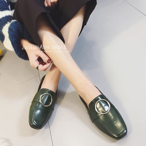 Chaussures de printemps femme en PU tête carrée - Ref 1000918