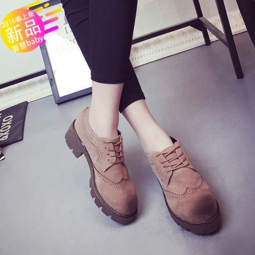 Chaussures de printemps femme en ronde ouverture profonde, avec lacets - Europe Ref 1000927