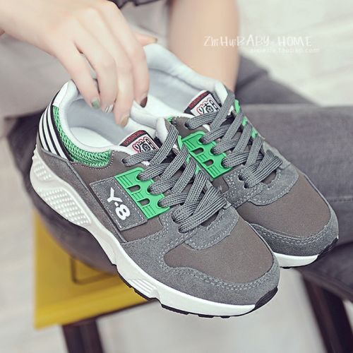 Chaussures de printemps femme en vache, Nubuck, ronde avec lacets - semelle caoutchouc Ref 1000934