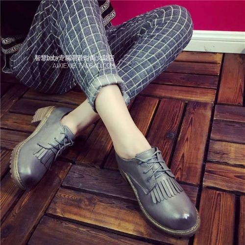 Chaussures de printemps femme en PU ronde avec lacets, - Europe Ref 1000976