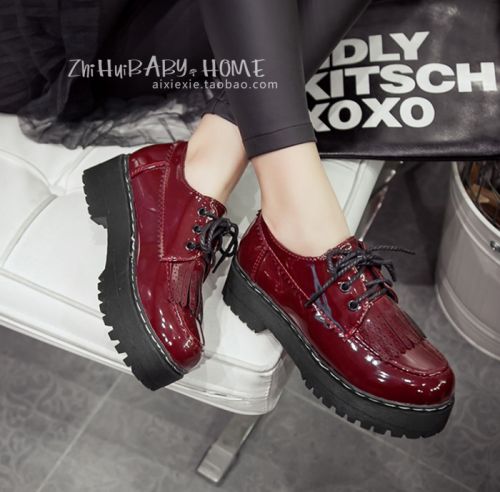 Chaussures de printemps femme en PU ronde ouverture profonde, houppe - Europe Ref 1000990