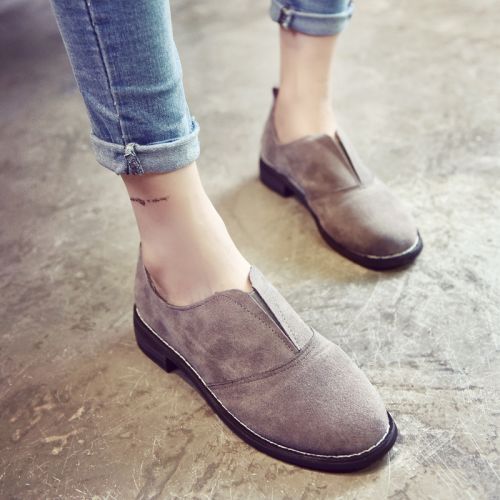 Chaussures de printemps femme en vache, Nubuck, ronde - Angleterre semelle fond composite Ref 1001042
