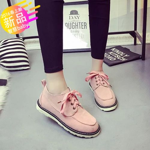 Chaussures de printemps femme en vache, Nubuck, ronde ouverture profonde, avec lacets - Europe Ref 1001060