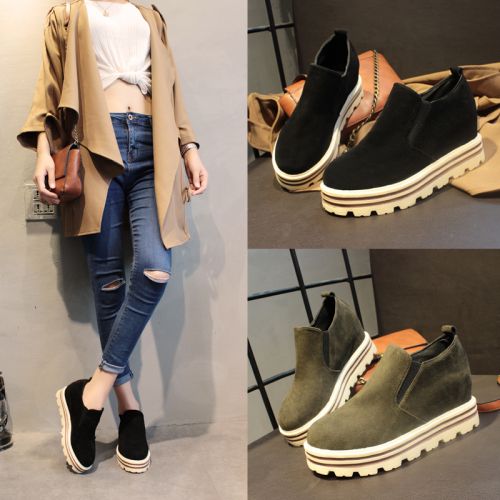 Chaussures de printemps femme en vache, Nubuck, ronde Génoise, étanche - Europe Ref 1001078