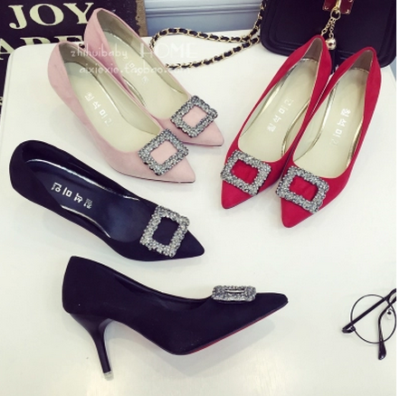 Chaussures de printemps femme en pointu ouverture profonde- Ref 1001084