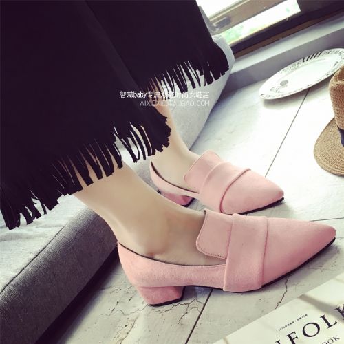 Chaussures de printemps femme en vache, Nubuck, pointu - Europe Ref 1001085